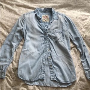 Denim button down